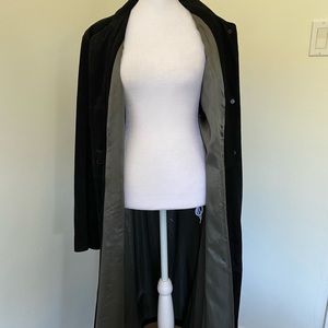 Maxfield Parrish Full length Black Suede Coat